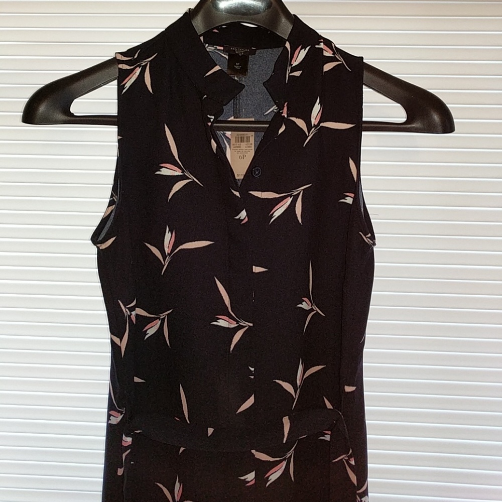 Ann Taylor Navy Blue Dress - Picture 4 of 6